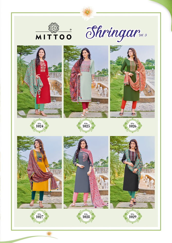 Shringar Vol 9 By Mittoo Readymade Salwar Suits Catalog